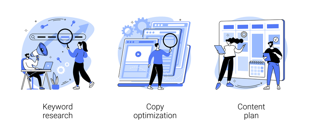 Optimisation du Référencement Naturel : Les Meilleures Pratiques de SEO pour Améliorer votre Search Engine Optimization 6 stratégie seo de contenu en 2 étapes : keyword research, copy optimization, content plan