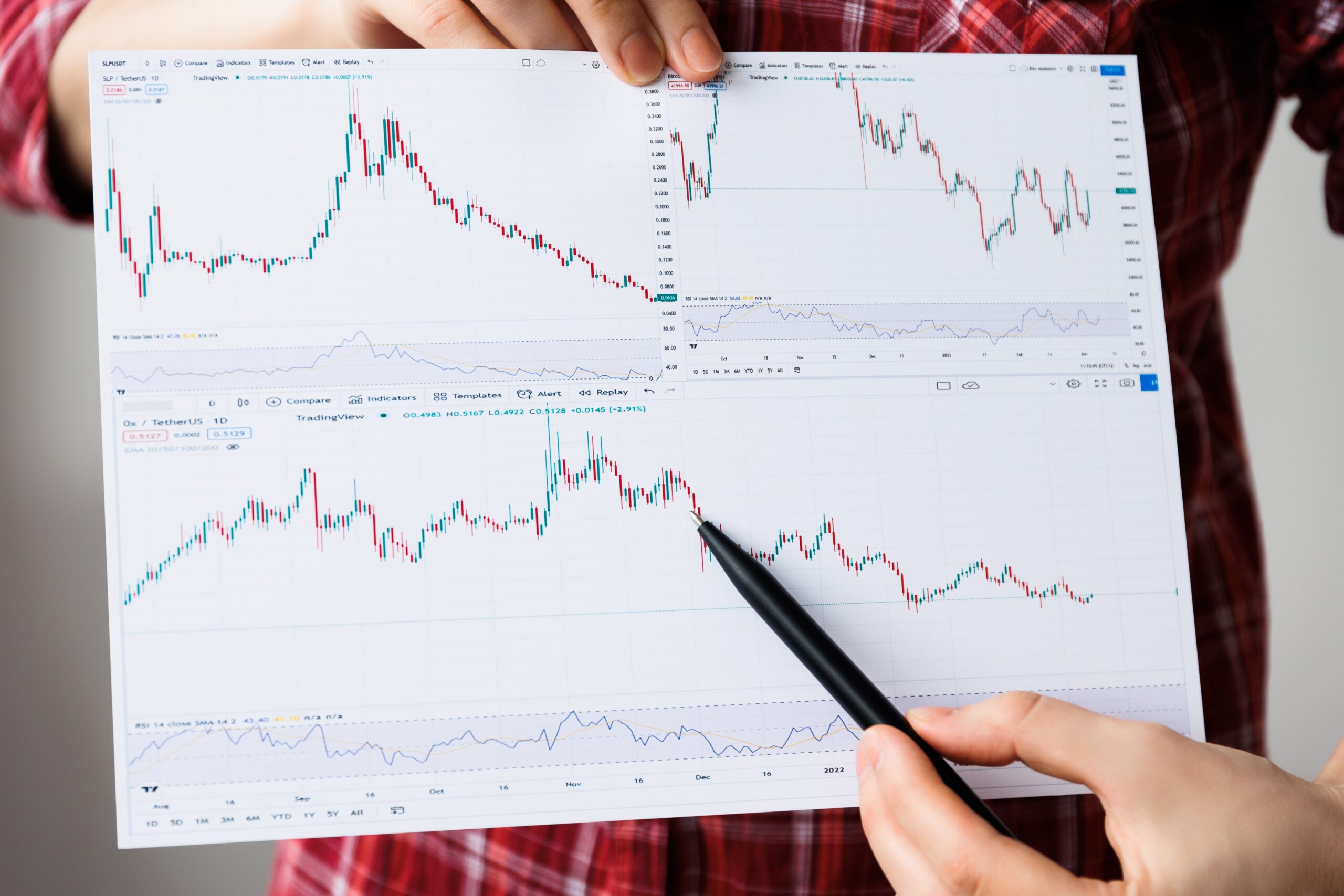 gros plan d'un analyste de plan analyse les données Marketing prédictif