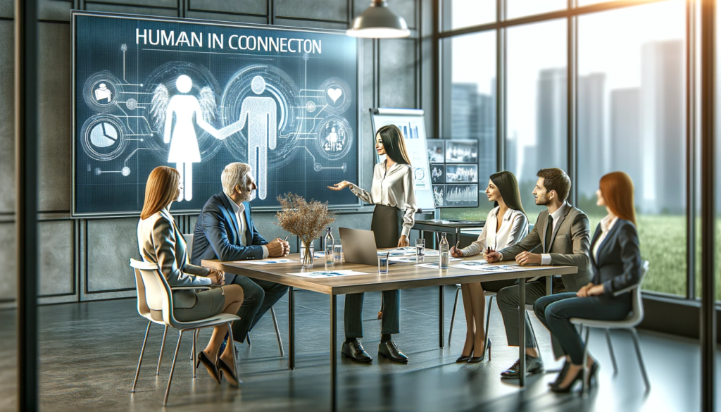 BOITE DE COMMUNICATION : 5 CRITÈRES POUR FAIRE UN EXCELLENT CHOIX 5 boite de communication une rencontre d'affaires entre un client et des représentants d'une agence, mettant en avant la construction d'une relation de confiance et de compréhension.