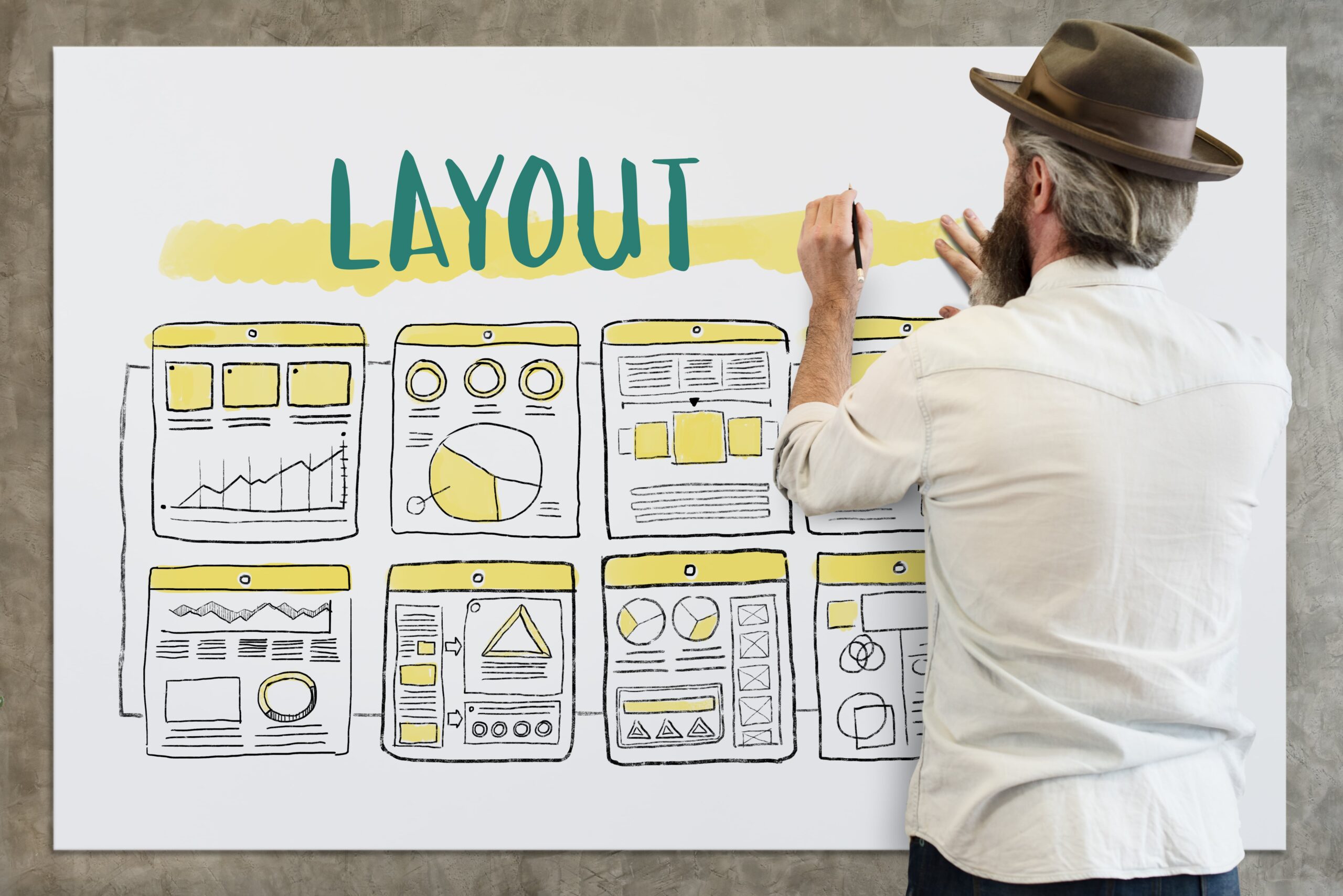 Première étape pour la création d'un design d'interface utilisateur ,UI design réactif et convivial.