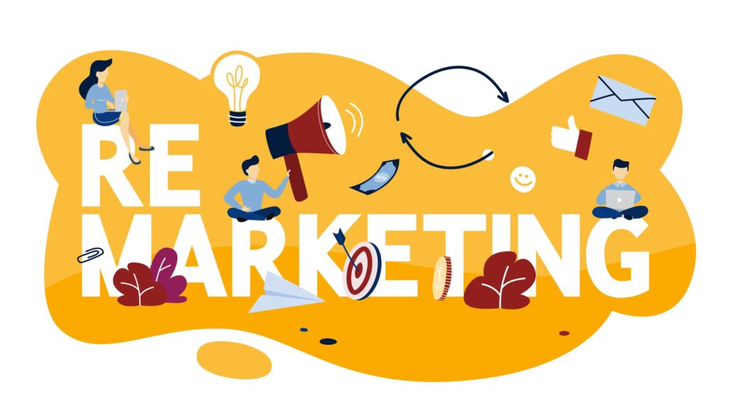 Comprendre qu'est-ce que le remarketing et comment l'utiliser efficacement avec Google Ads 9 Remarketing concept illustration.